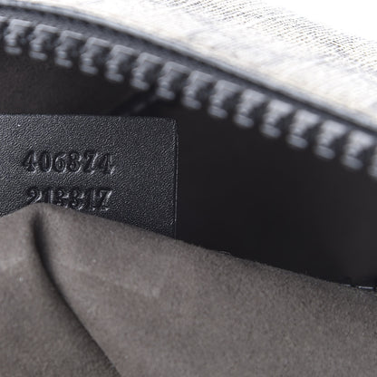 Gucci GG Supreme Monogram Flat Messenger Bag Black 6 of 11