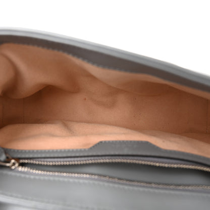 Gucci Calfskin Matelasse Aria Small GG Marmont Shoulder Bag Deep Grey 5 of 10