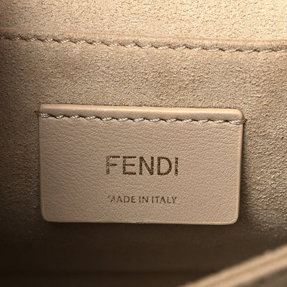 Fendi Vitello Liberty Bi-Color FF 1974 Embossed Chain Strap Kan U Shoulder Bag Black Maya 6 of 11
