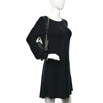 Chanel Iridescent Caviar Chevron Quilted Small Boy Flap Black 2 of 10