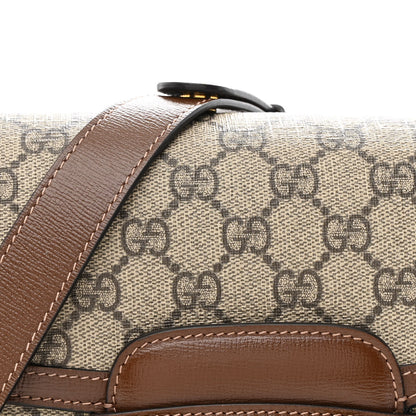 Gucci GG Supreme Monogram Horsebit 1955 Shoulder Bag Beige Brown Sugar 7 of 10