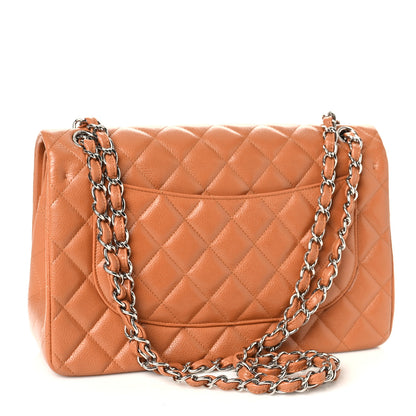 Chanel Caviar Quilted Jumbo Double Flap Light Brown 3 of 9