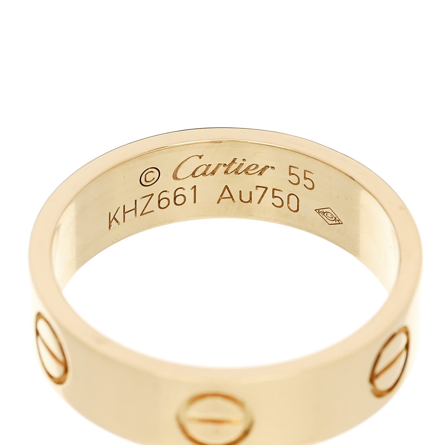 Cartier 18K Yellow Gold 5.5mm LOVE Ring 55 7.25 4 of 4