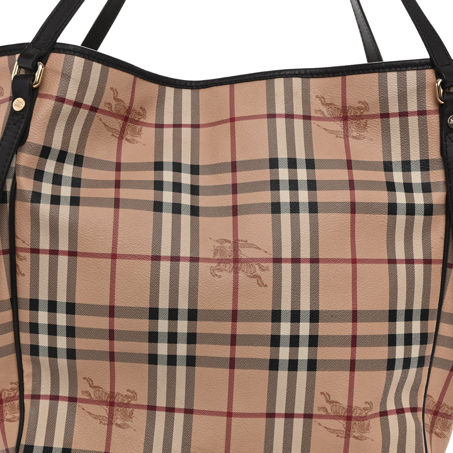 Burberry Haymarket Check Large Canterbury Tote Chocolate 7 of 12