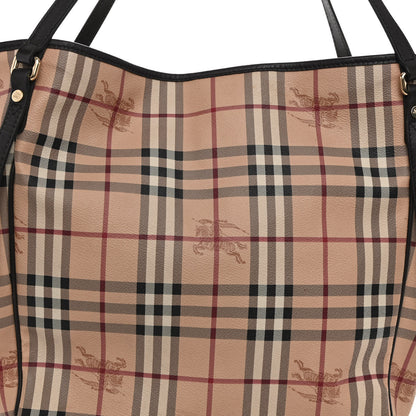 Burberry Haymarket Check Large Canterbury Tote Chocolate 7 of 12