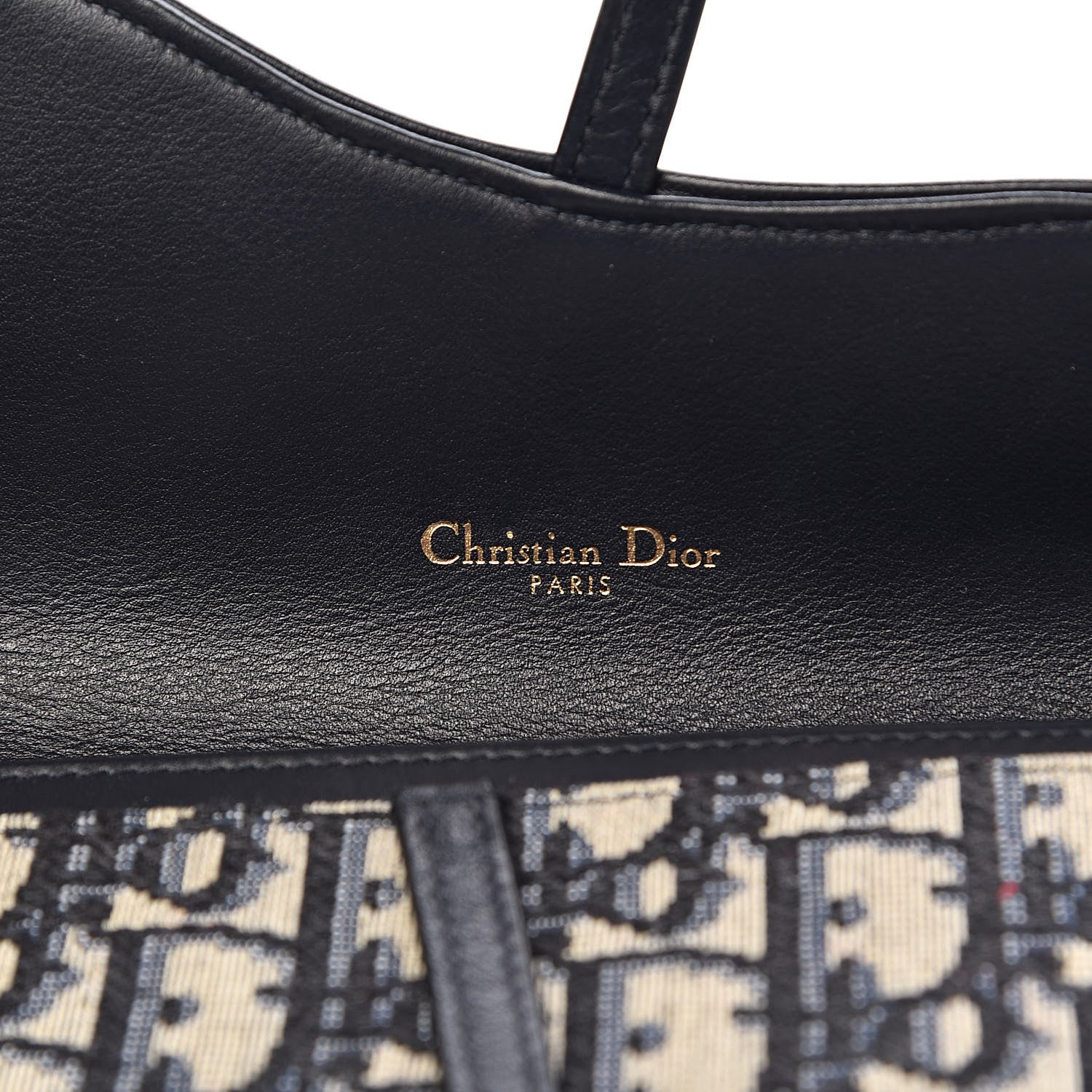 Christian Dior Oblique Saddle Chain Wallet Blue 6 of 11