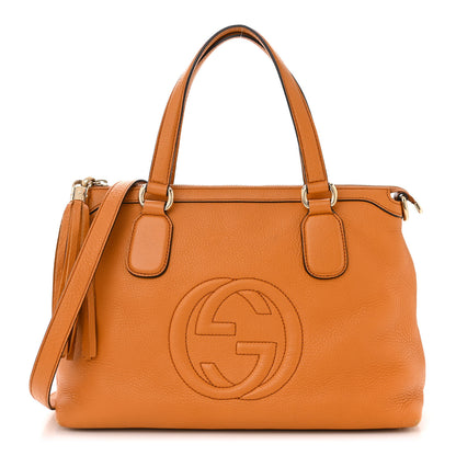Gucci Cellarius Calfskin Small Soho Top Handle Satchel Curcuma 1 of 13