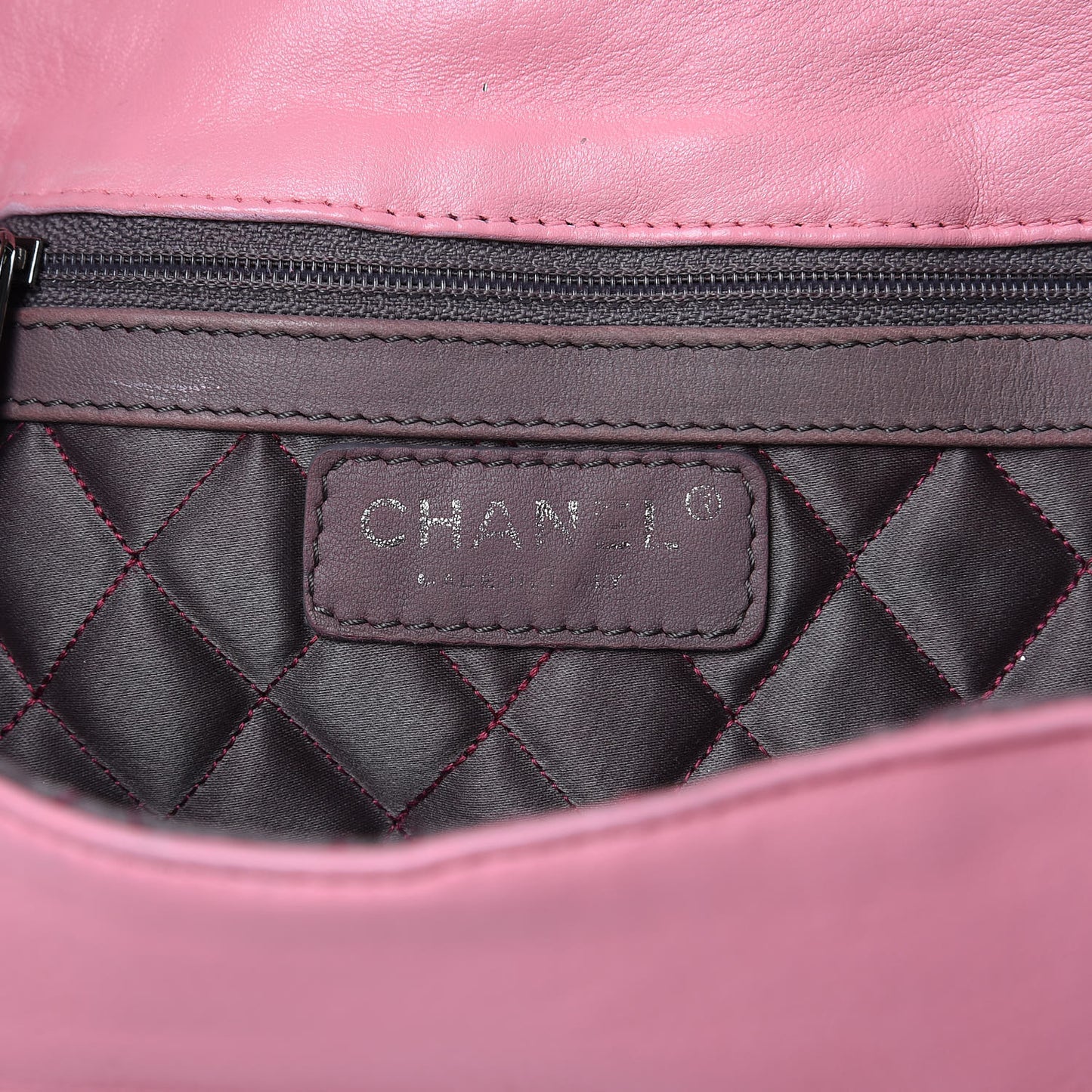 Lambskin Medium Madison Flap Pink