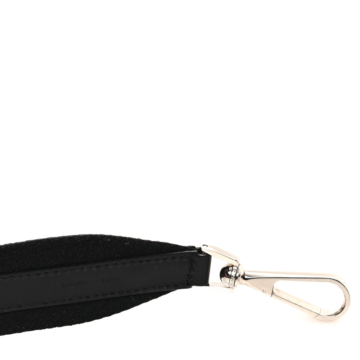 Canvas Calfskin Adjustable Shoulder Strap Black