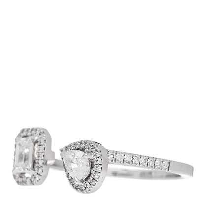 Messika 18K White Gold Diamond .70ct My Twin Moi & Toi Ring 53 6.25 6 of 7