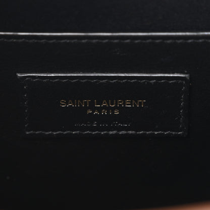 Saint Laurent Canvas Calfskin Small Uptown Tote Brown 8 of 12