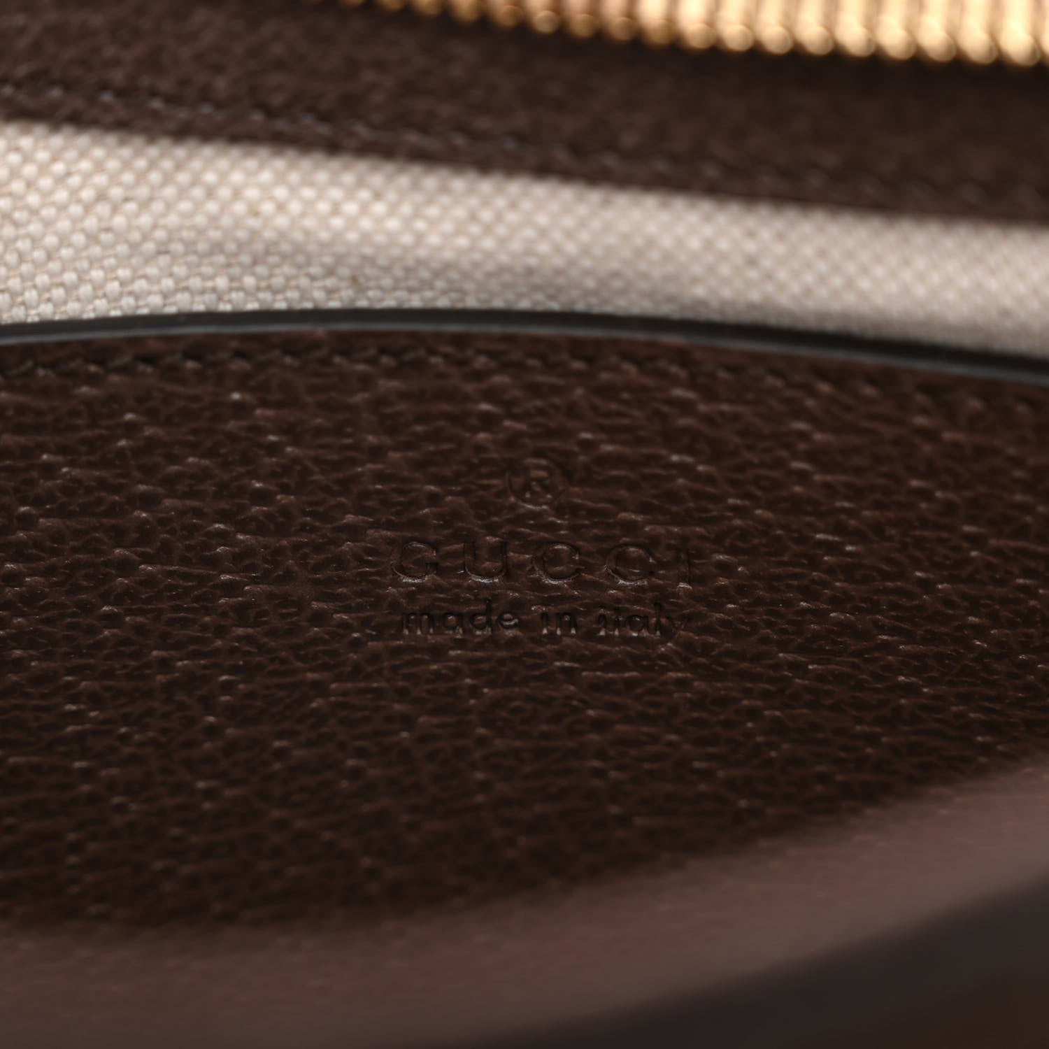 Gucci GG Supreme Monogram Textured Dollar Calfskin Web Small Ophidia GG Handbag Beige Ebony New Acero 6 of 10