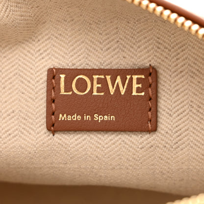 Loewe Jacquard Anagram Calfskin Small Cubi Bag Tan Pecan 6 of 10