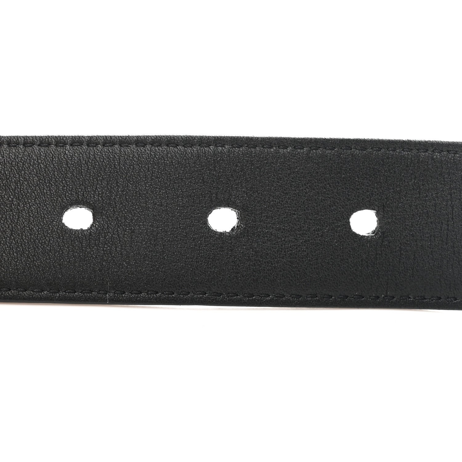 Saint Laurent Smooth Calfskin Monogram Square Buckle Belt 70 28 Black 6 of 6