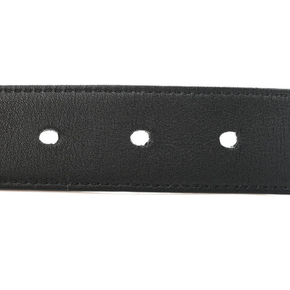 Saint Laurent Smooth Calfskin Monogram Square Buckle Belt 70 28 Black 6 of 6