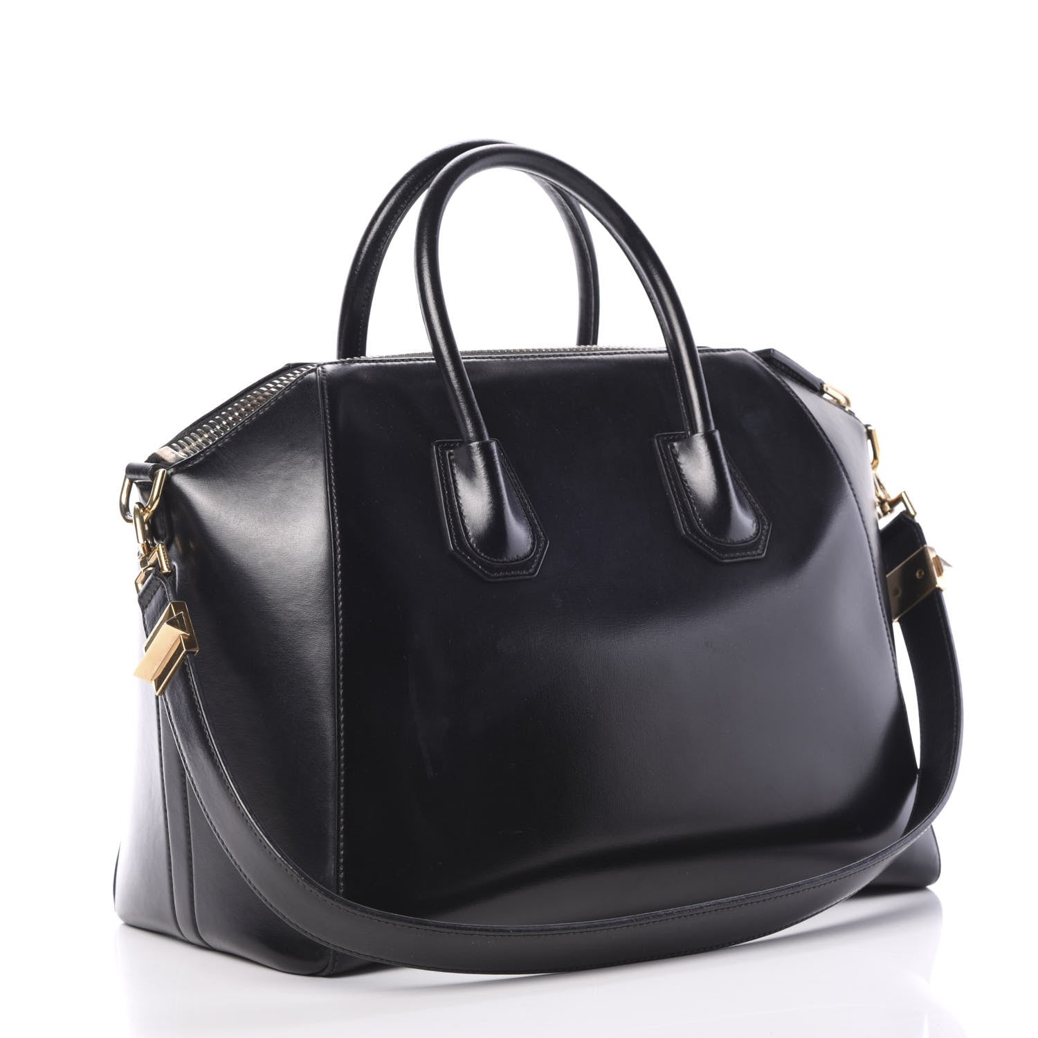 Givenchy Shiny Lord Calfskin Medium Antigona Black 2 of 15