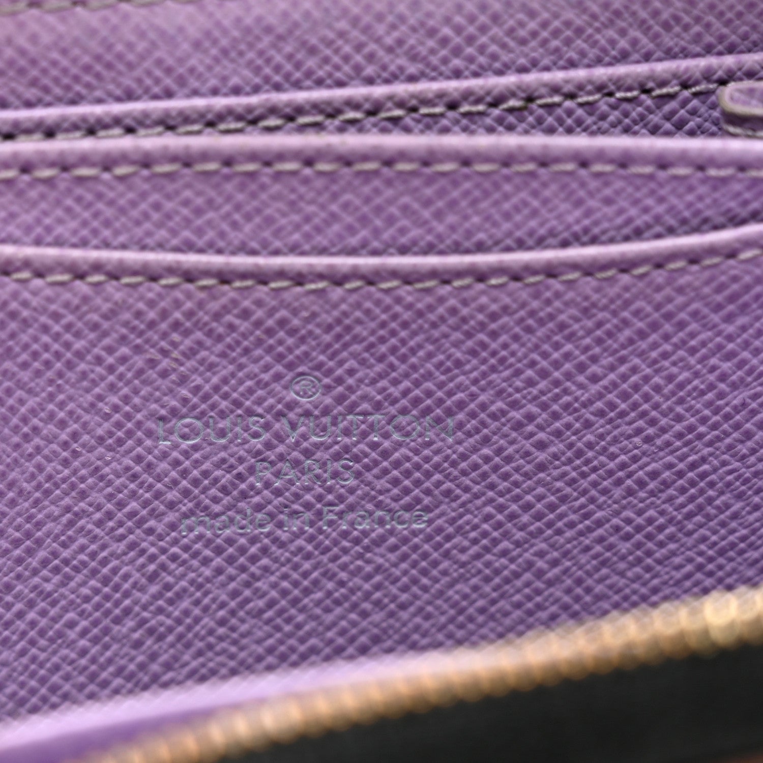 Louis Vuitton Monogram Multicolor Zippy Coin Purse Black Violet 6 of 6