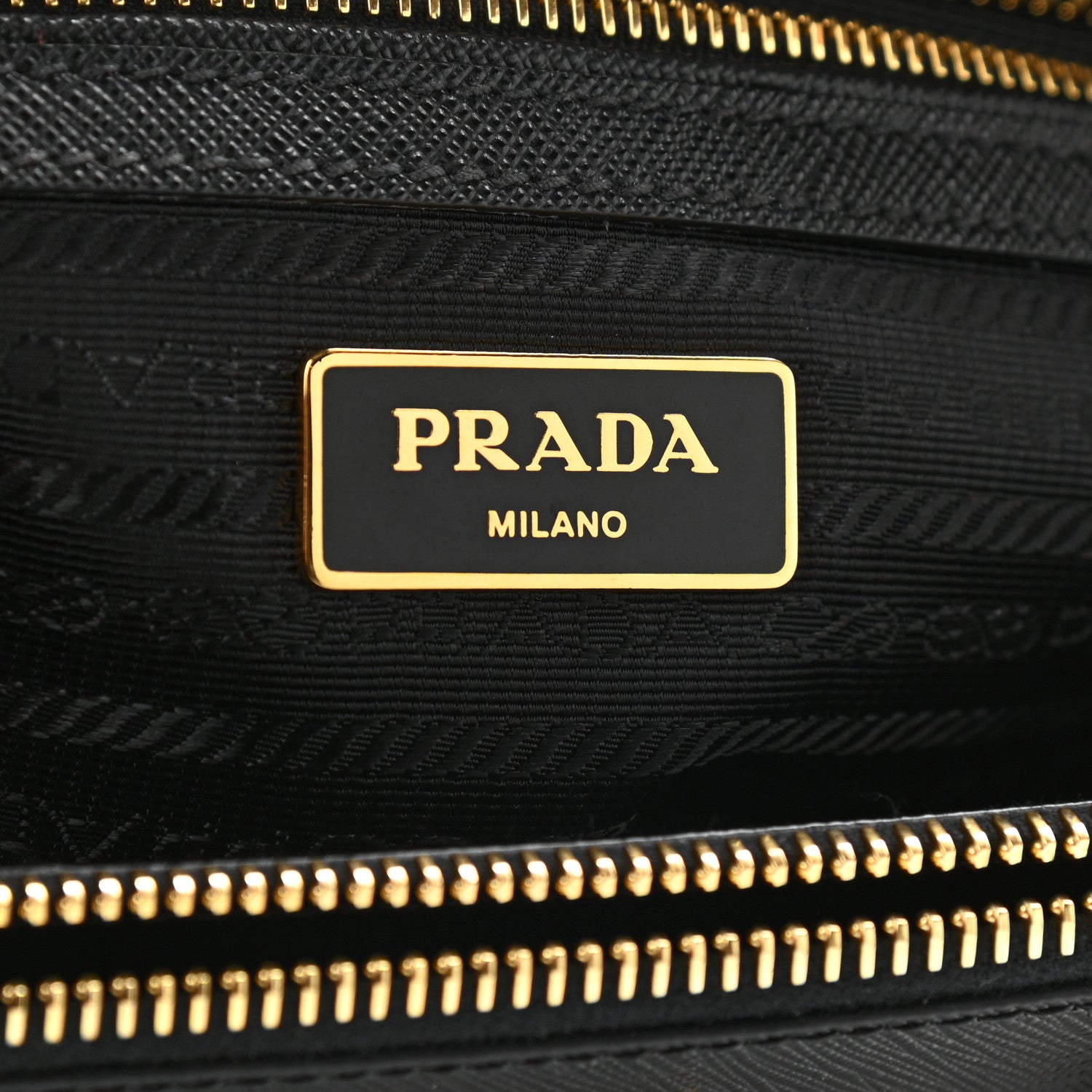 Prada Saffiano Small Galleria Double Zip Tote Black 6 of 9