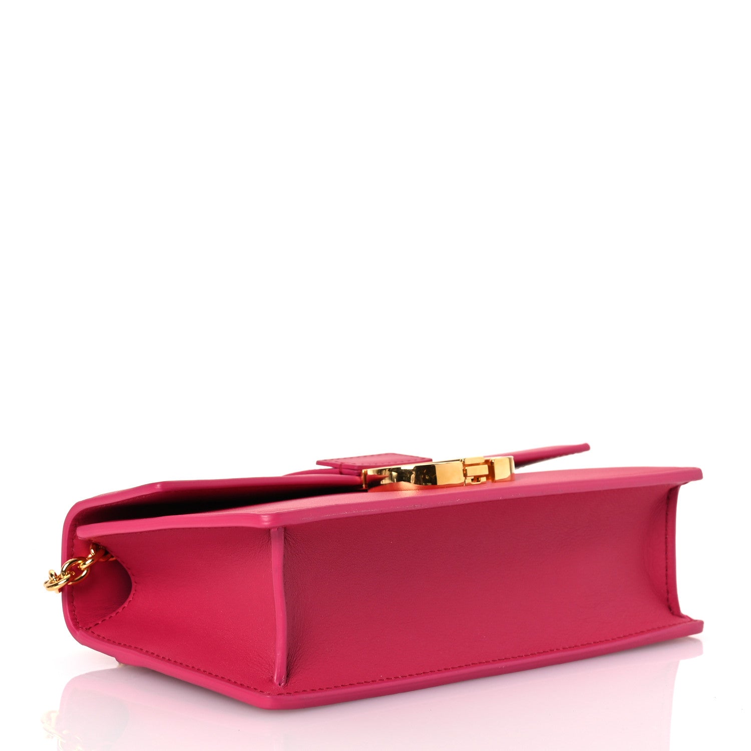 Christian Dior Grained Calfskin 30 Montaigne East West Chain Flap Bag Passion Pink 4 of 12