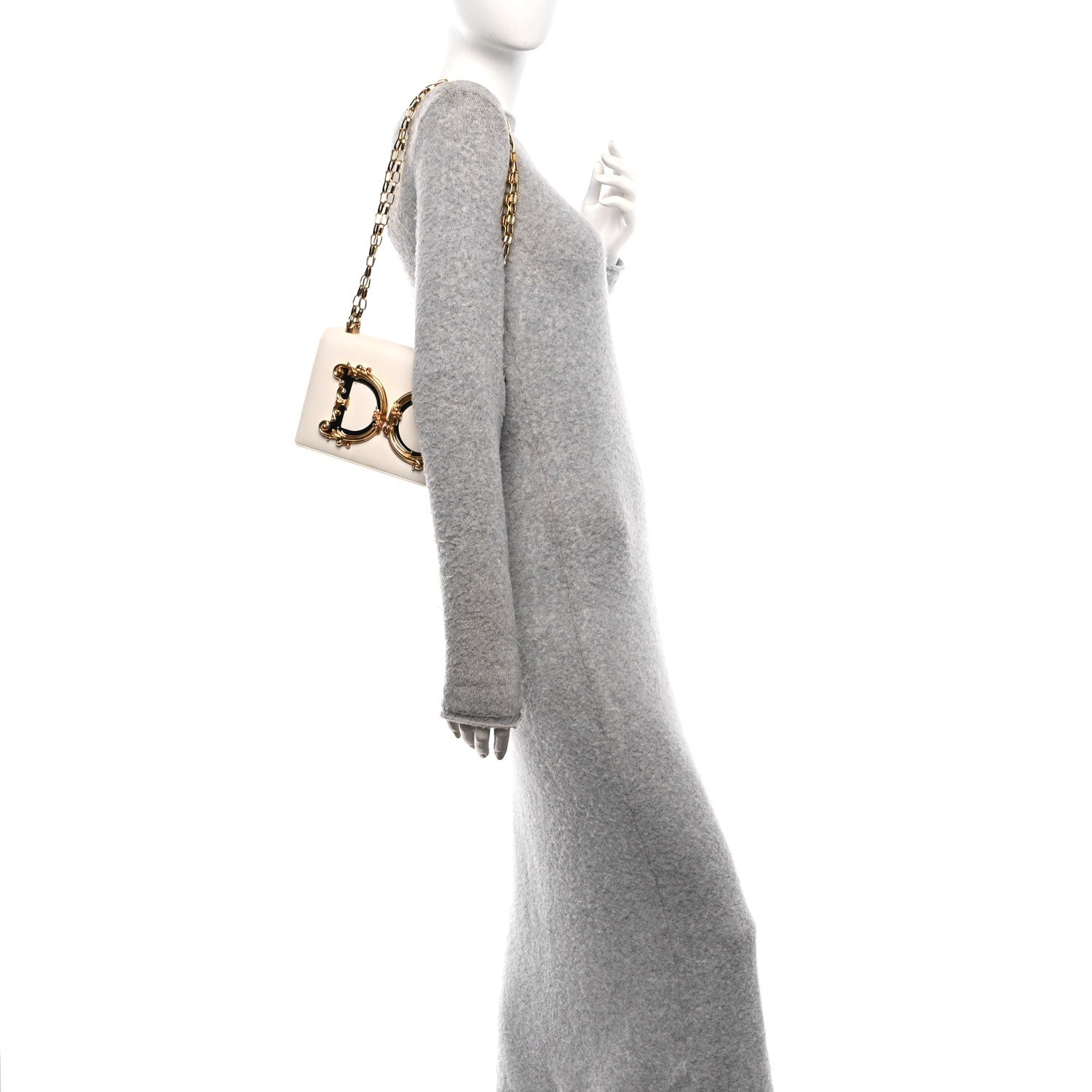 Dolce & Gabbana Calfskin DG Girls Phone Shoulder Bag White 2 of 9