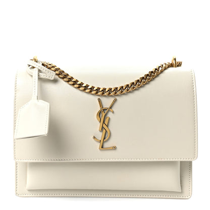 Saint Laurent Calfskin Medium Monogram Sunset Crema Soft 1 of 11