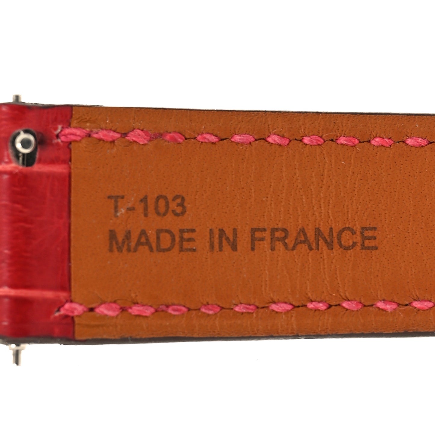 Alligator Heure H Hour Watch 30mm Strap Framboise