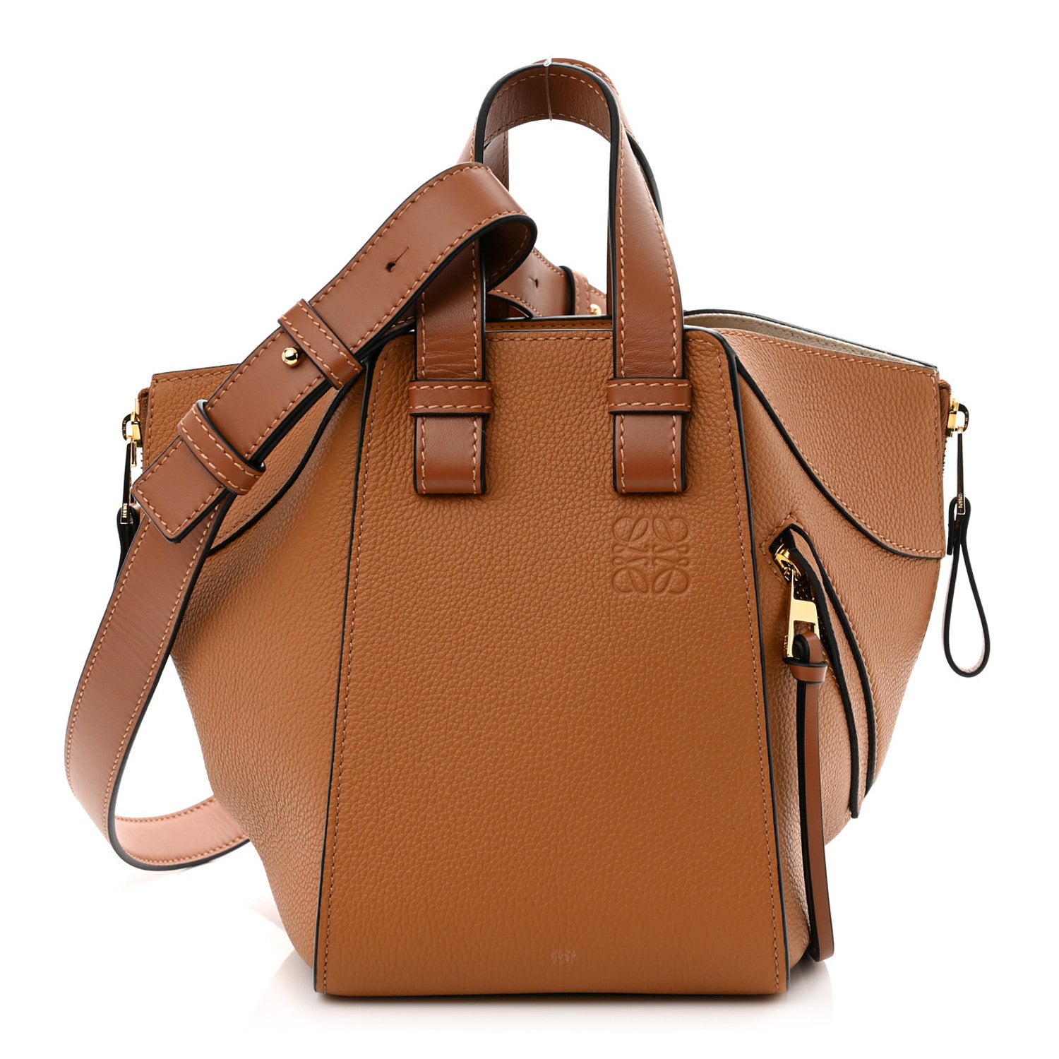 Loewe Grained Calfskin Small Hammock Shoulder Bag Tan 1 of 8