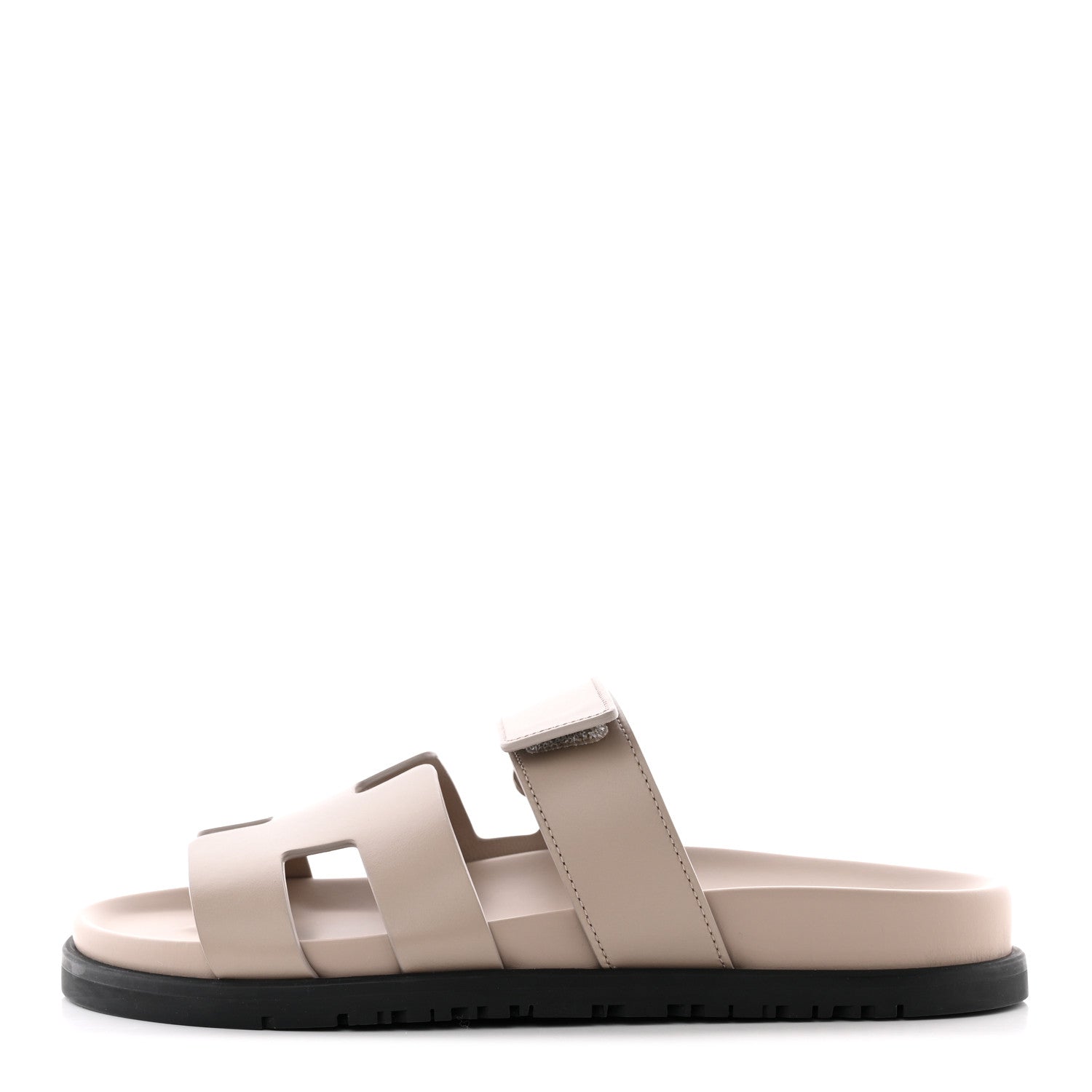Hermes Calfskin Womens Chypre Sandals 36 Beige Mastic 1 of 15