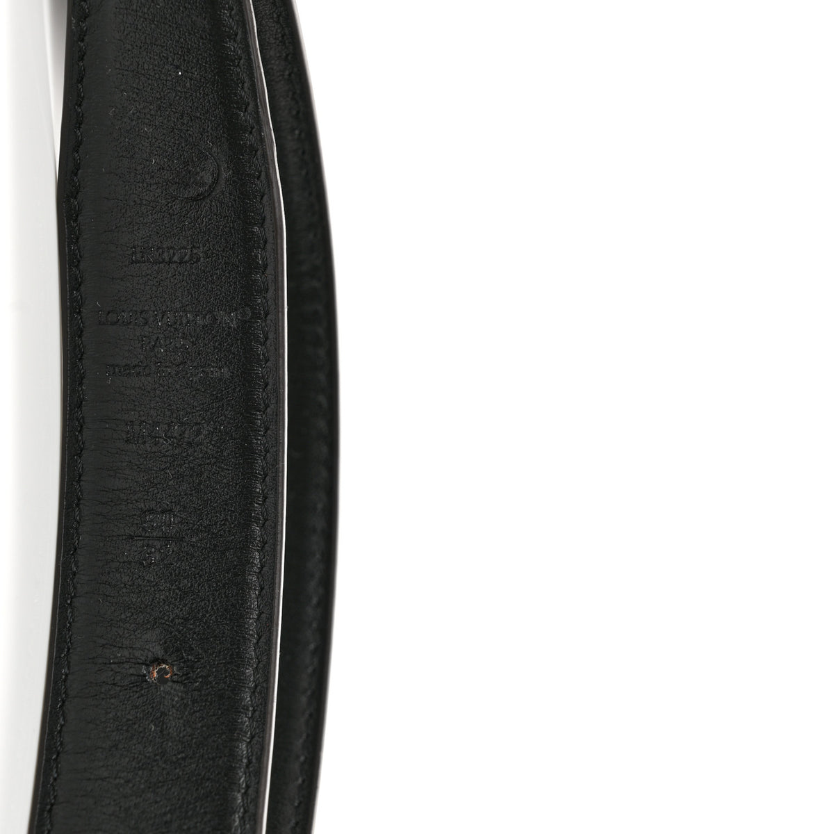 Louis Vuitton Monogram LV Script 30mm Reversible Belt 80 32 Black 5 of 6