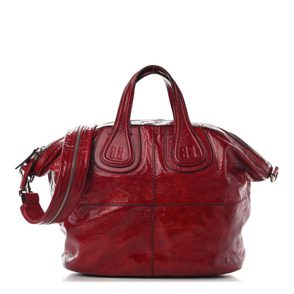 Givenchy Crinkled Patent Calfskin Medium Nightingale Red 1 of 11