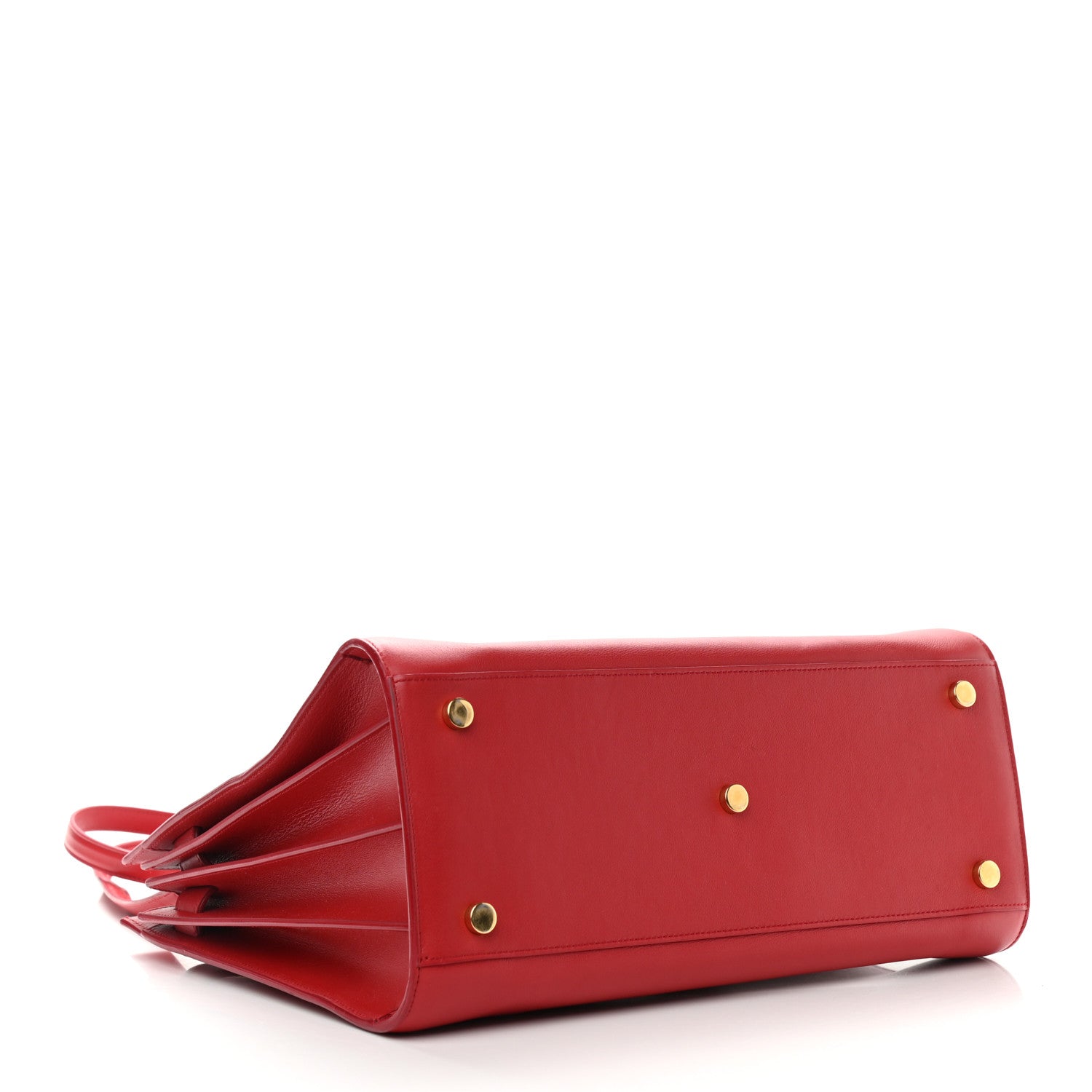 Saint Laurent Calfskin Small Sac De Jour Vermillion 4 of 12