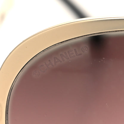 Chanel Round Mirror Sunglasses 4206 Gold 7 of 8