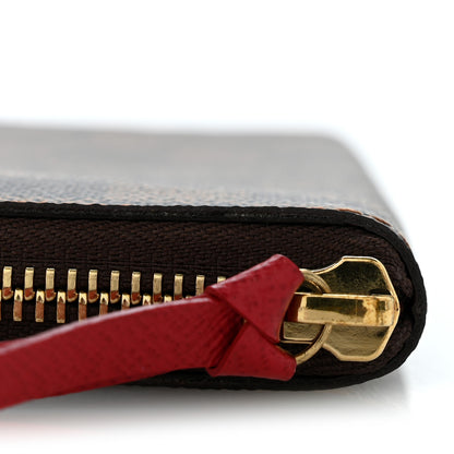 Louis Vuitton Damier Ebene Clemence Wallet Cherry 8 of 9