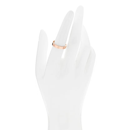Cartier 18K Pink Gold 3.5mm LOVE Wedding Band Ring 55 7.25 2 of 5