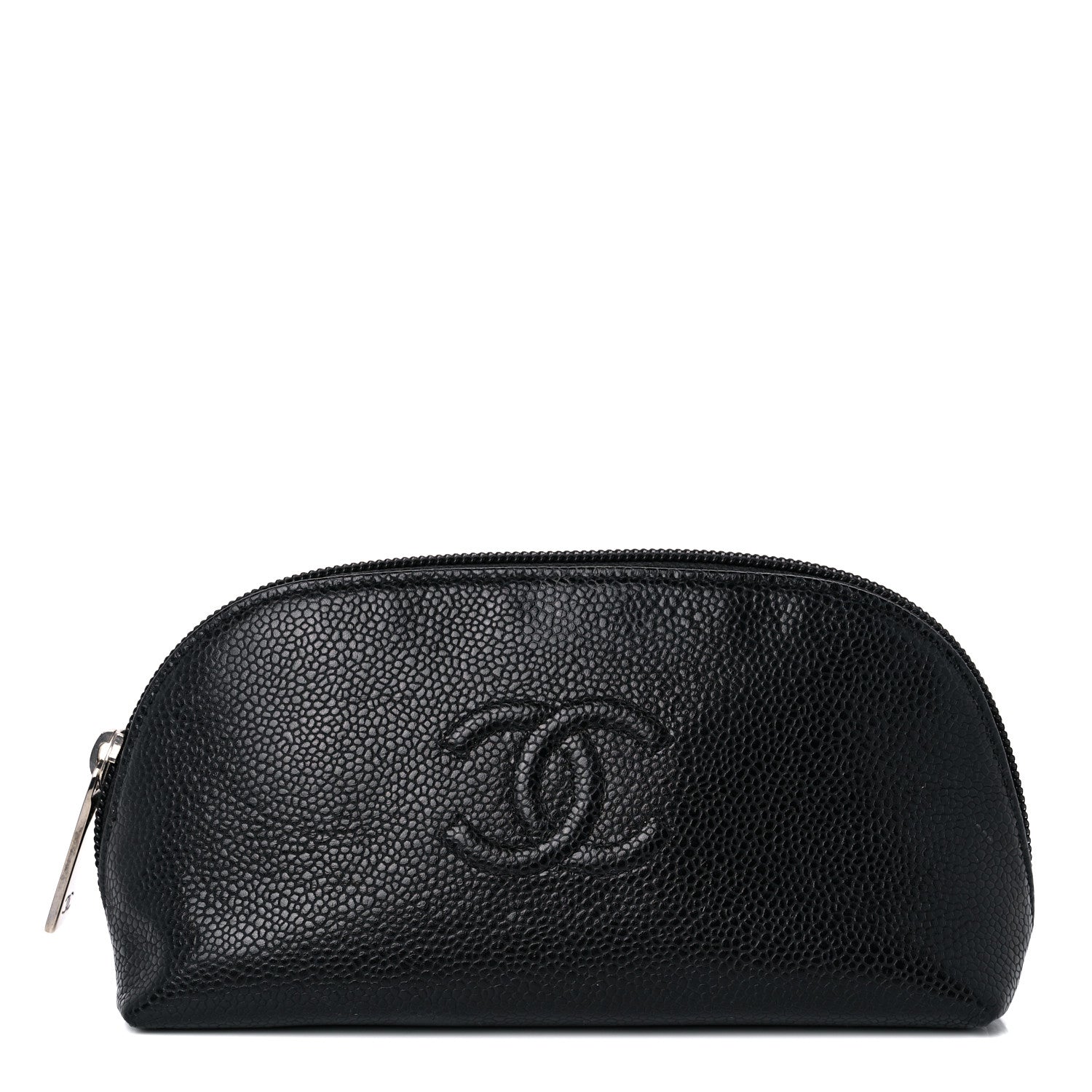 Chanel Caviar Timeless CC Cosmetic Pouch Bag Black 1 of 10