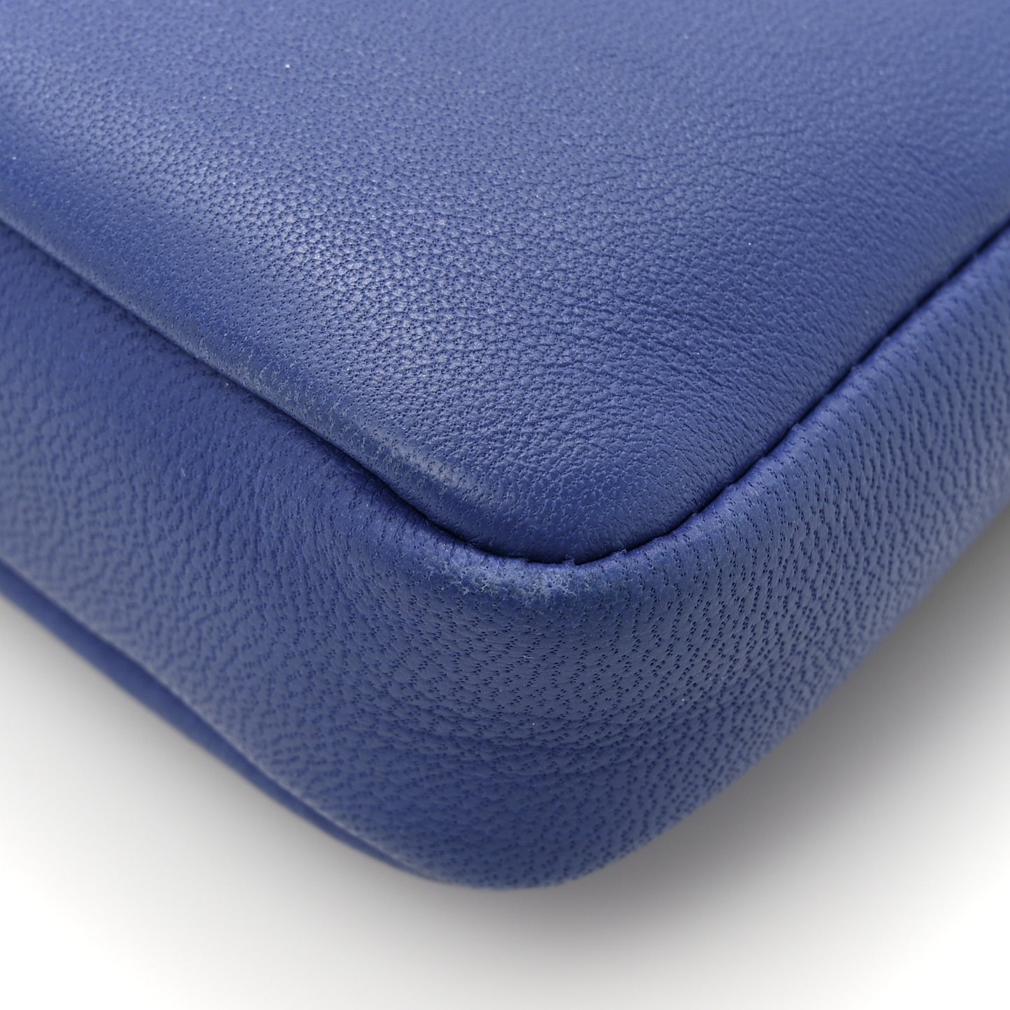 Shiny Nappa Micro Baguette Blue Neon