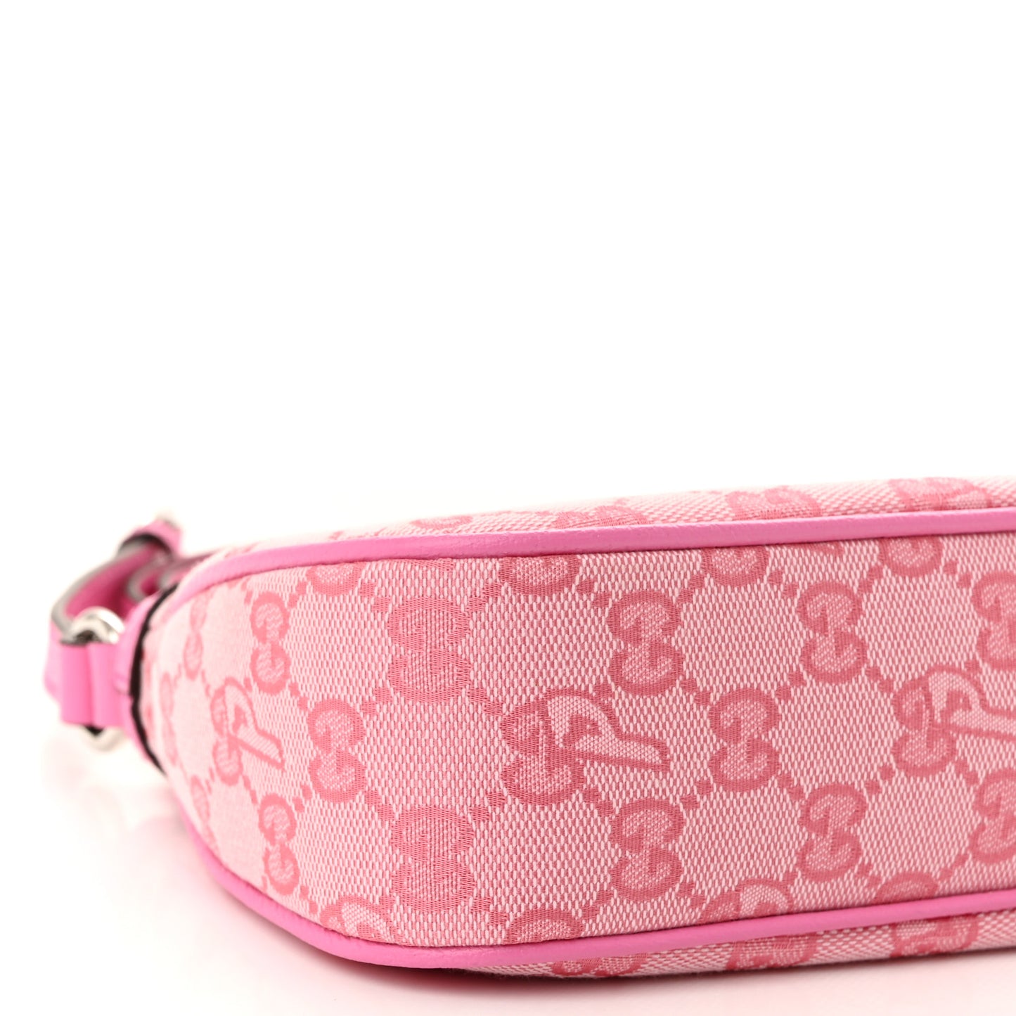 X PALACE GG Supreme Monogram Palace Textured Dollar Calfskin Shoulder Bag Pink Pale Rose Palace
