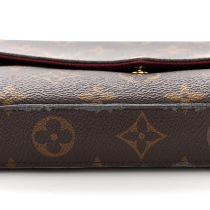 Louis Vuitton Monogram Pochette Felicie Chain Wallet Fuchsia 10 of 10