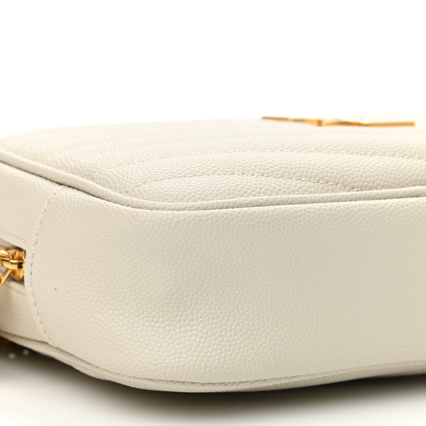 Grain De Poudre Matelasse Monogram Mini Lou Camera Bag Crema Soft