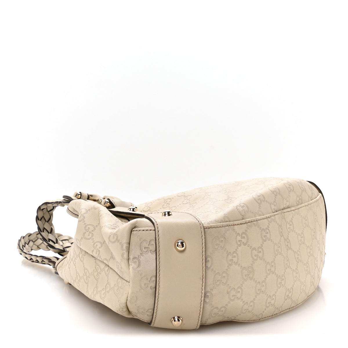 Guccissima Small Pelham Shoulder Bag Off White