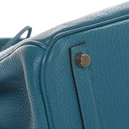 Hermes Taurillon Clemence Birkin 30 Cobalt 32 of 32