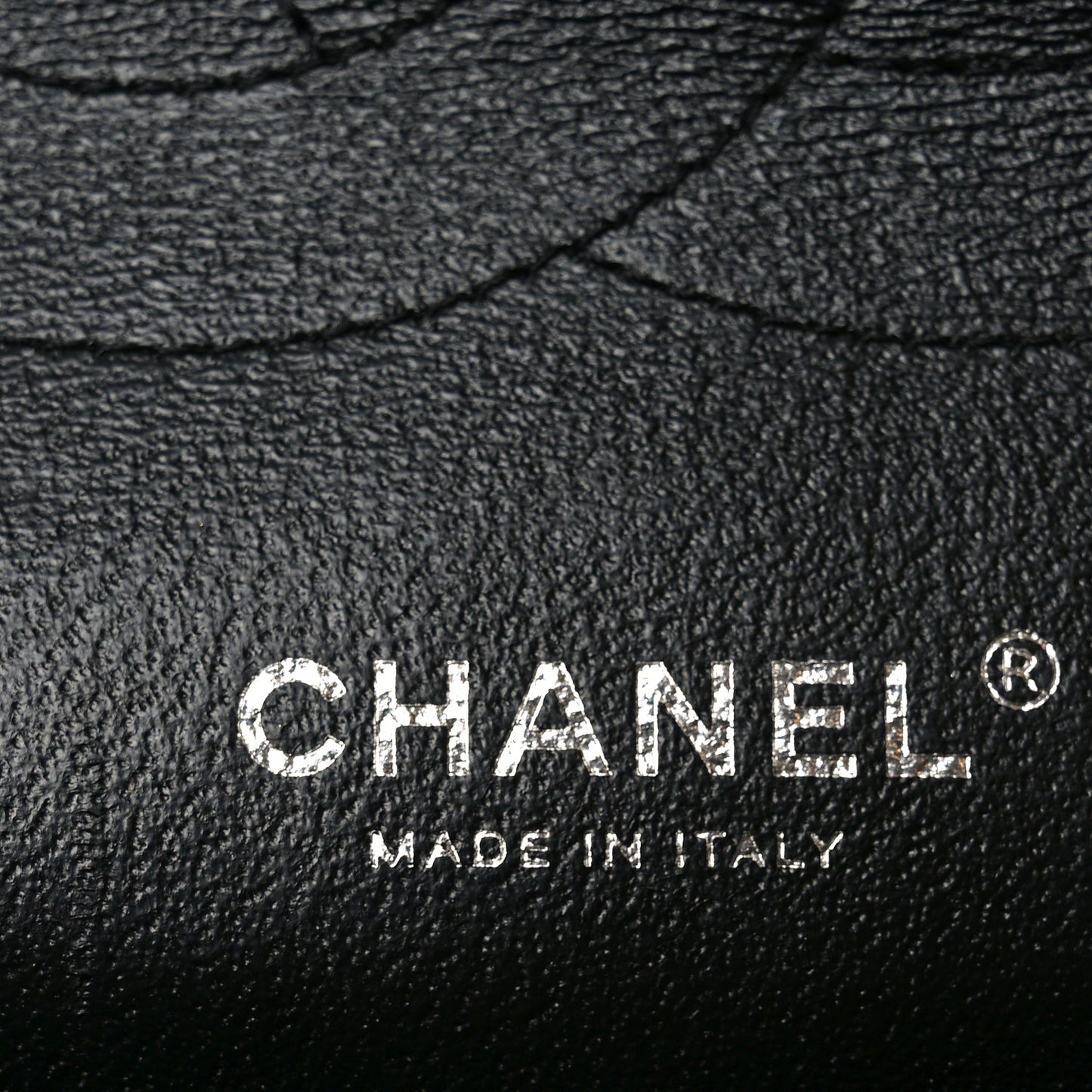 Patent Quilted Jumbo Double Flap Black