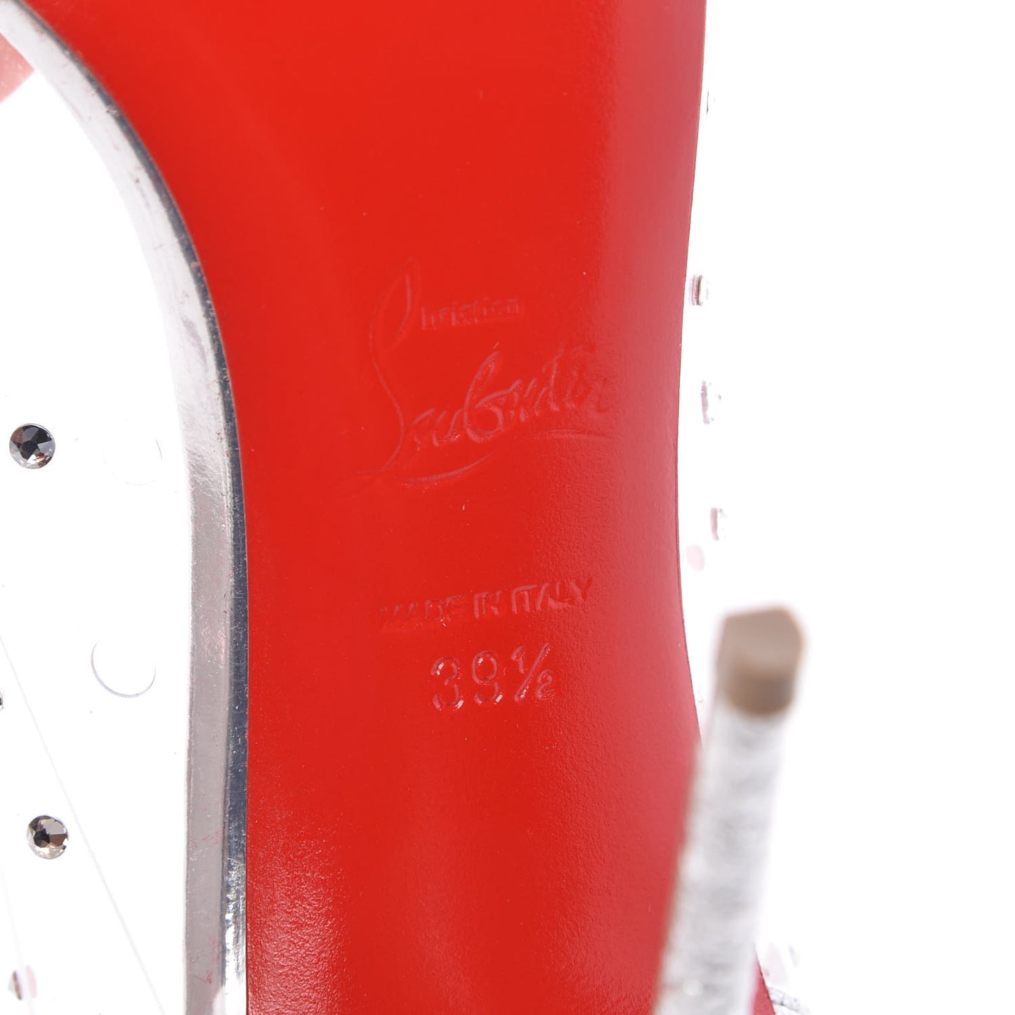 PVC Specchio Degrastrass 100 Pumps 39.5 Silver