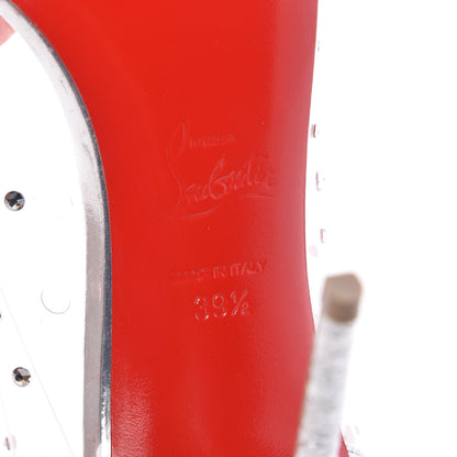Christian Louboutin PVC Specchio Degrastrass 100 Pumps 39.5 Silver 7 of 8
