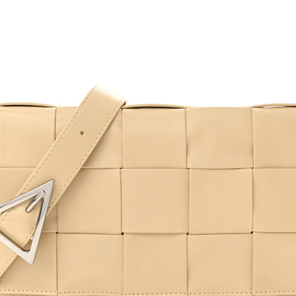 Bottega Veneta Paper Calfskin Maxi Intrecciato Cassette Crossbody Bag Porridge 8 of 11