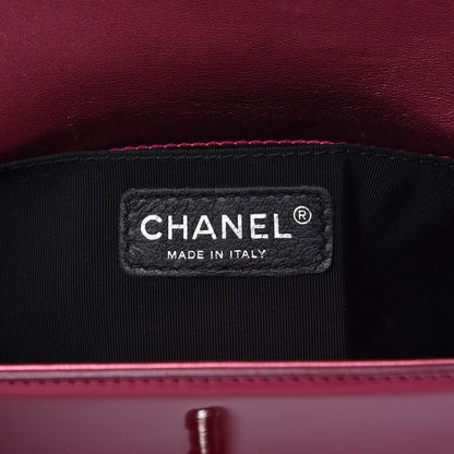 Chanel Metallic Patent Calfskin Quilted Small Boy Flap Pink 5 of 17