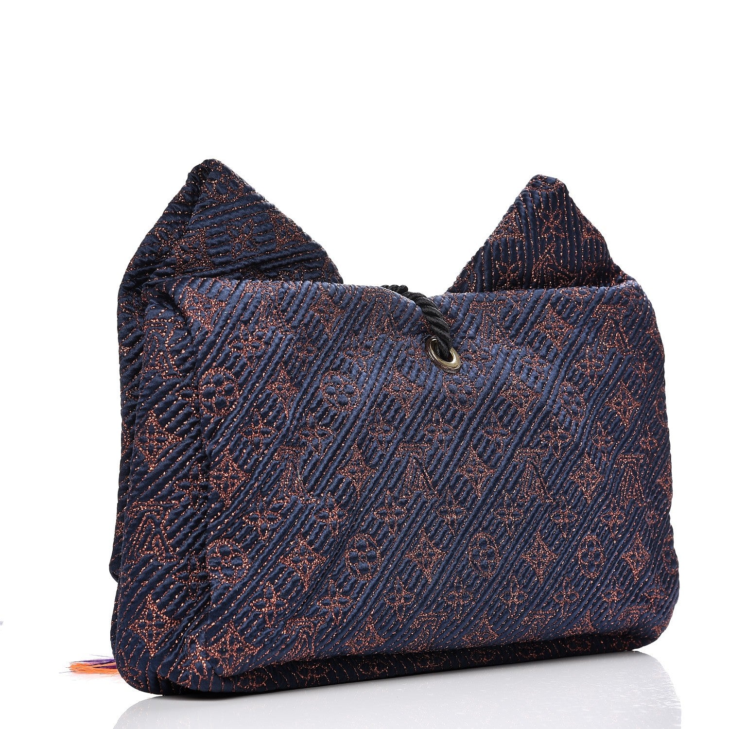 Louis Vuitton Monogram Metisse African Queen Clutch Indigo 3 of 6