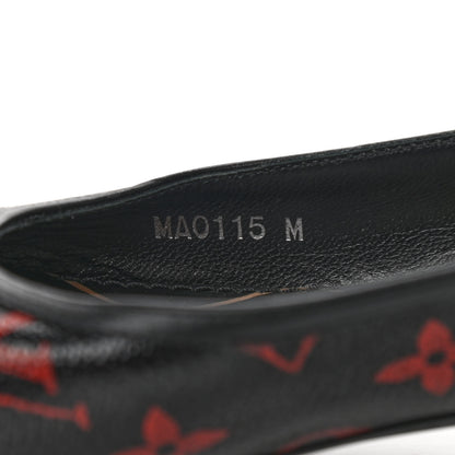Louis Vuitton Monogram Infrarouge New Revival Ballerina Flats 37 Black 9 of 9