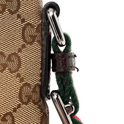 Gucci Monogram Web Small Flat Messenger Crossbody Dark Brown 10 of 10