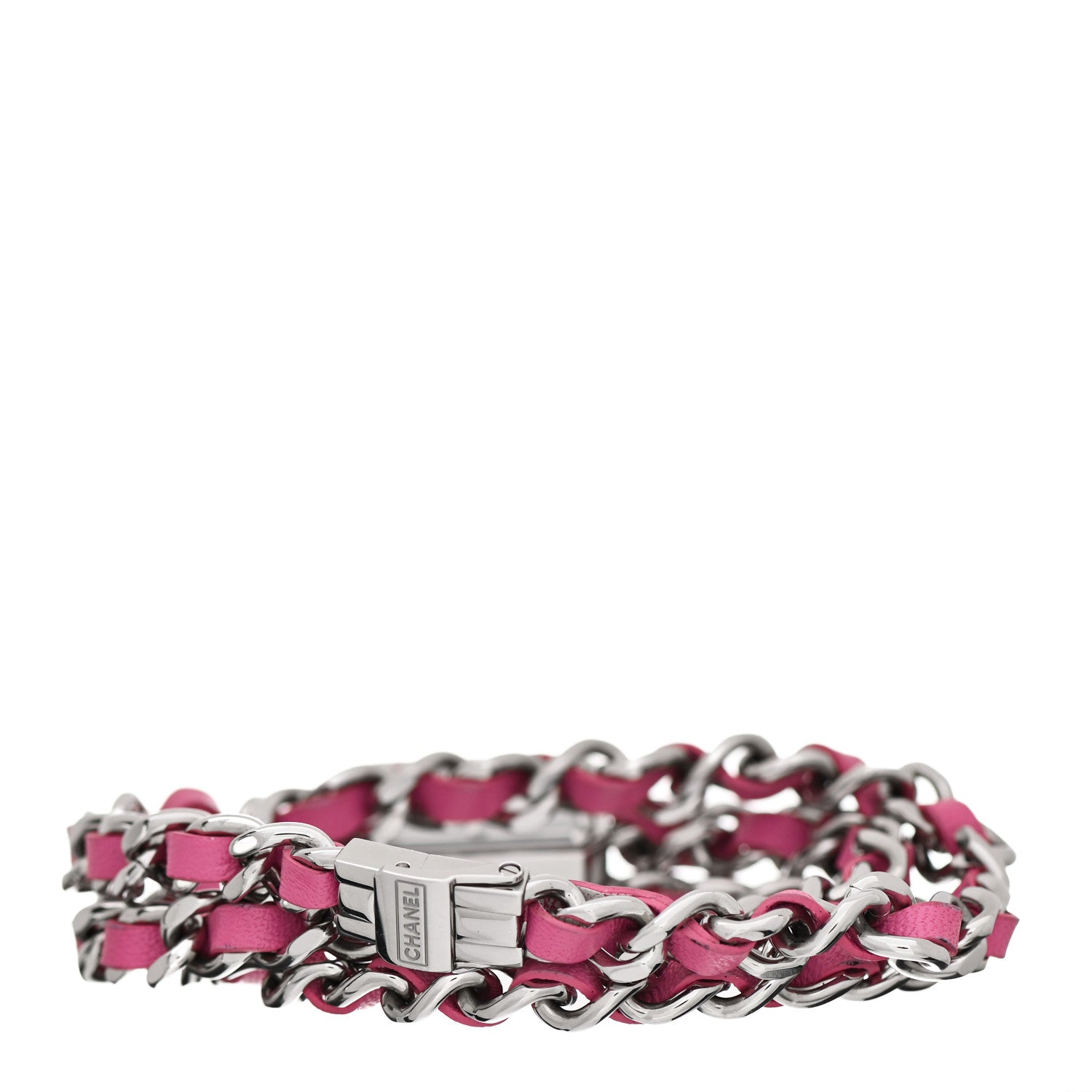 Chanel Stainless Steel Lambskin Mother of Pearl 16mm Premiere Rock Triple Row Quartz Watch Pink 3 of 5